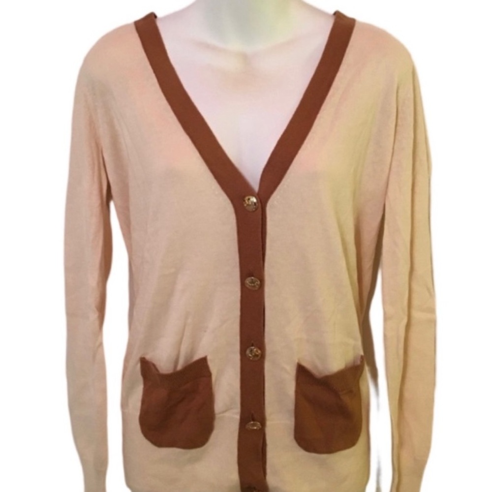 NWOT Juicy Couture Tan and Brown Cardigan